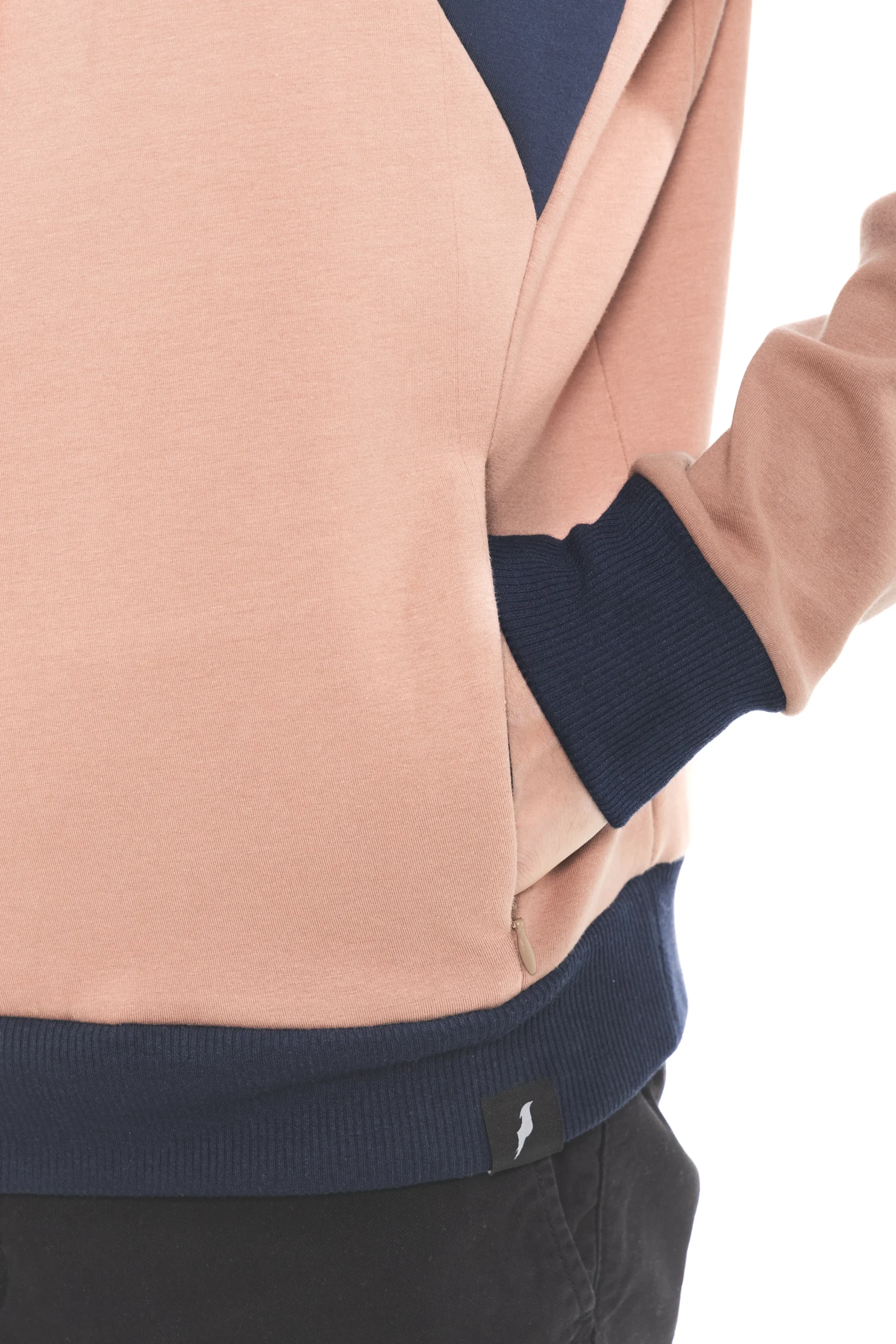 HOODIE SANFERROME VELVET AZUL / MOCA - Imagen 5