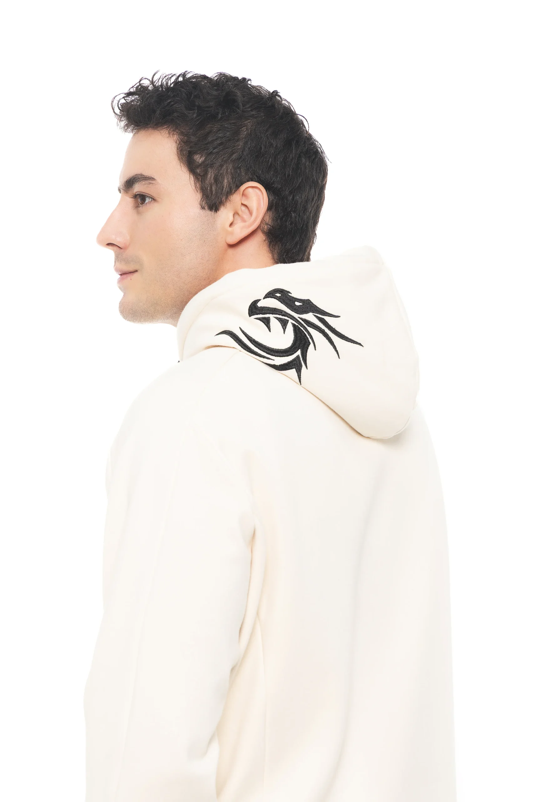 HOODIE BORDADO VELVET PERLA - Imagen 3