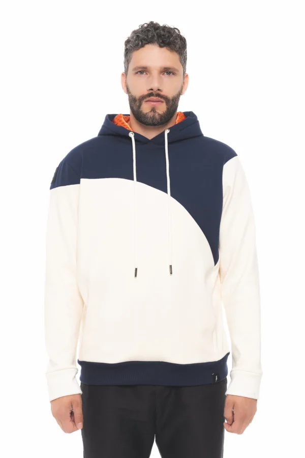 HOODIE SANFERROME VELVET AZUL / PERLA