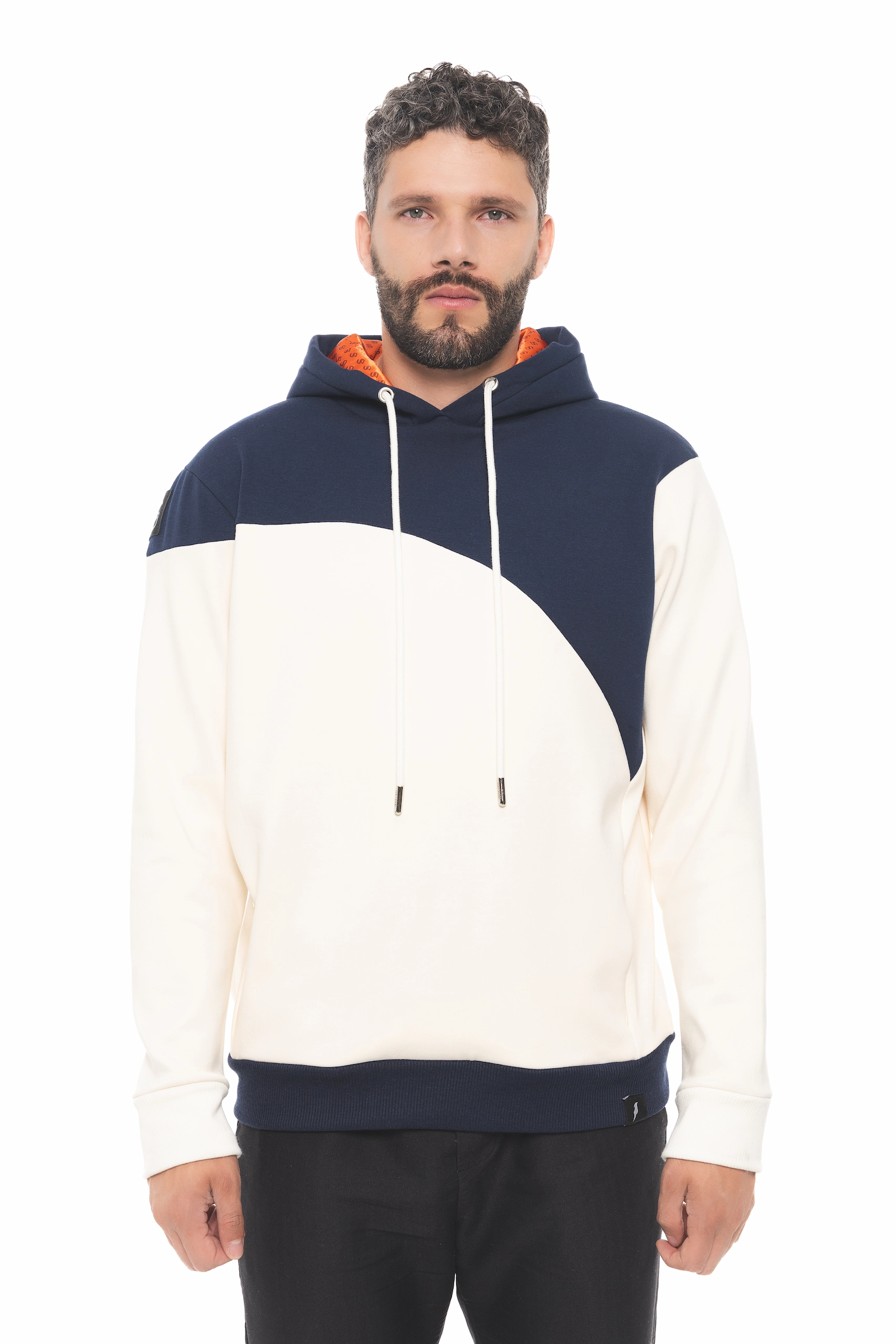 HOODIE SANFERROME VELVET AZUL / PERLA