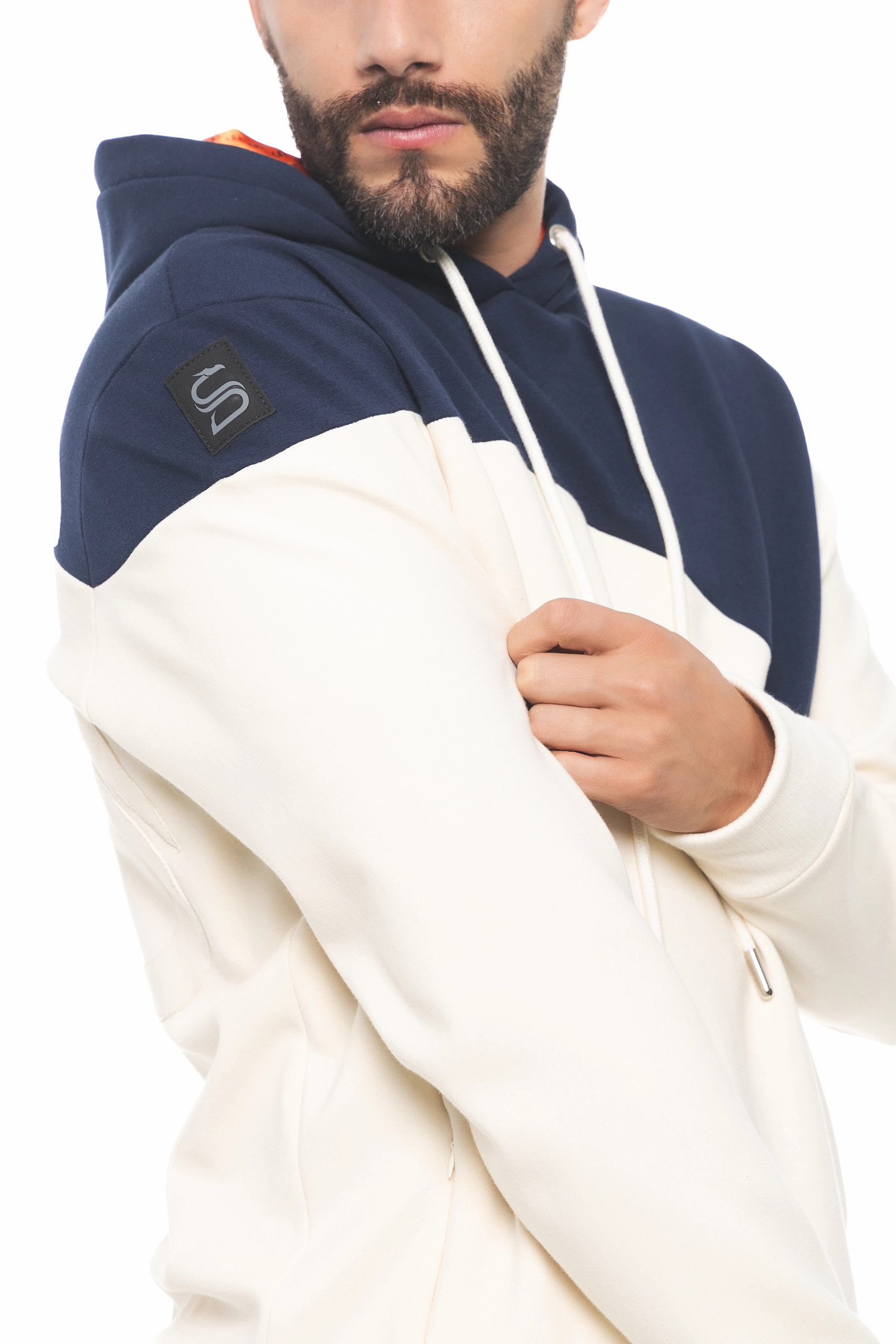 HOODIE SANFERROME VELVET AZUL / PERLA - Imagen 5