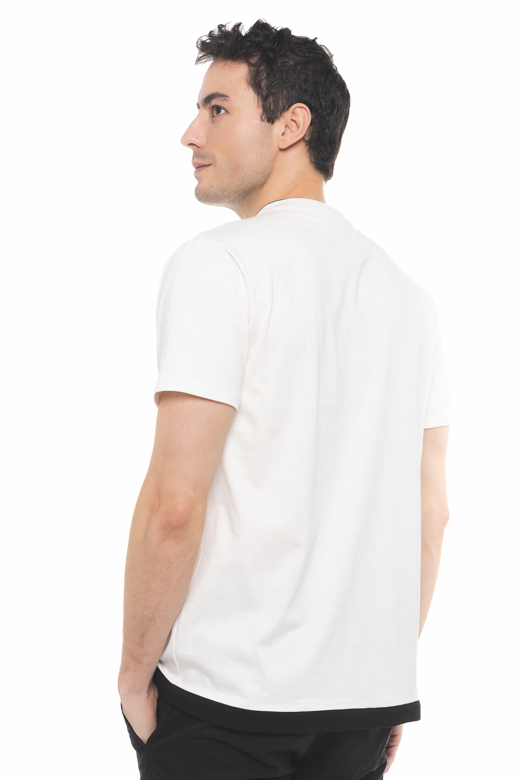 CAMISETA BÁSICA OFF WHITE - Imagen 3