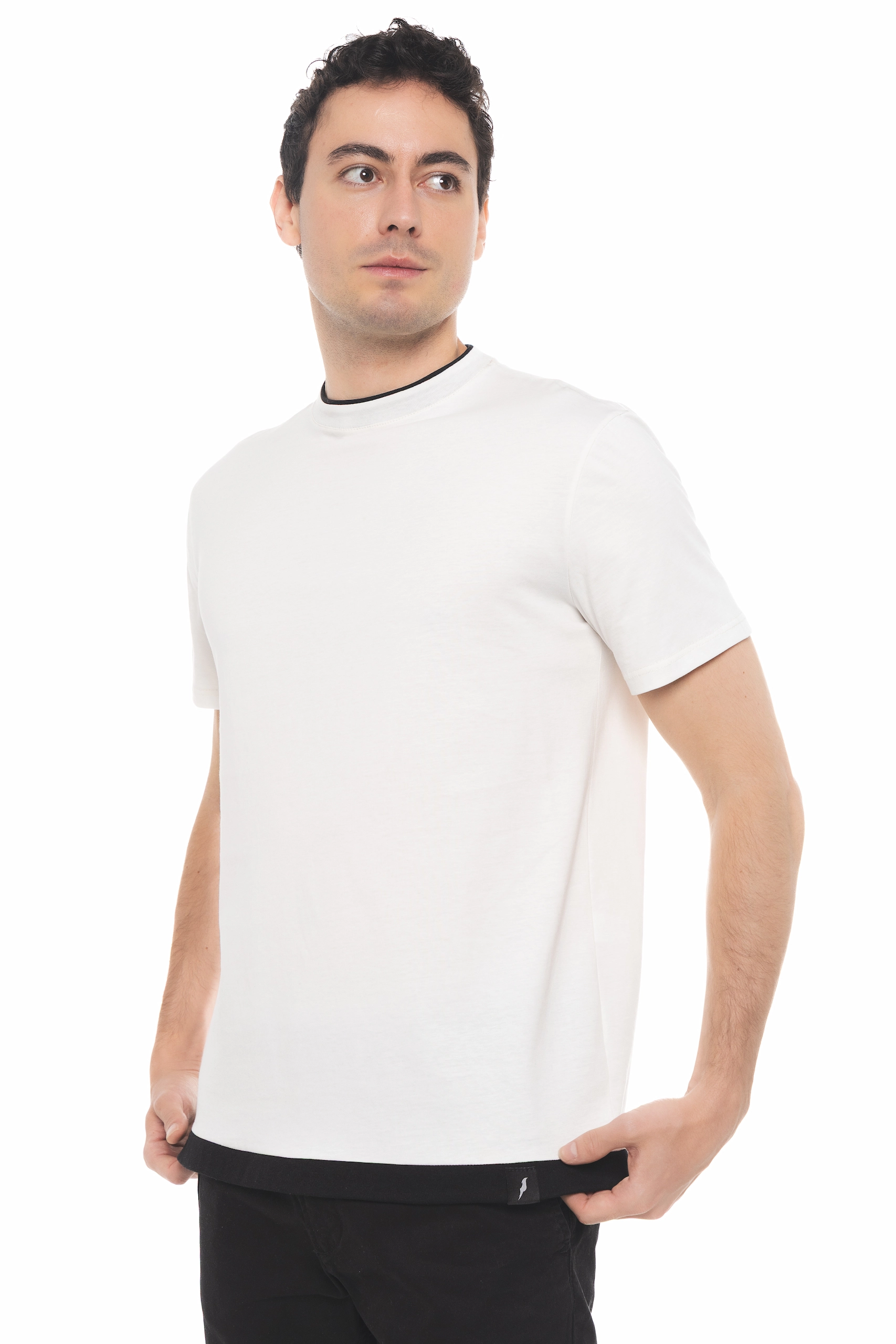 CAMISETA BÁSICA OFF WHITE - Imagen 2