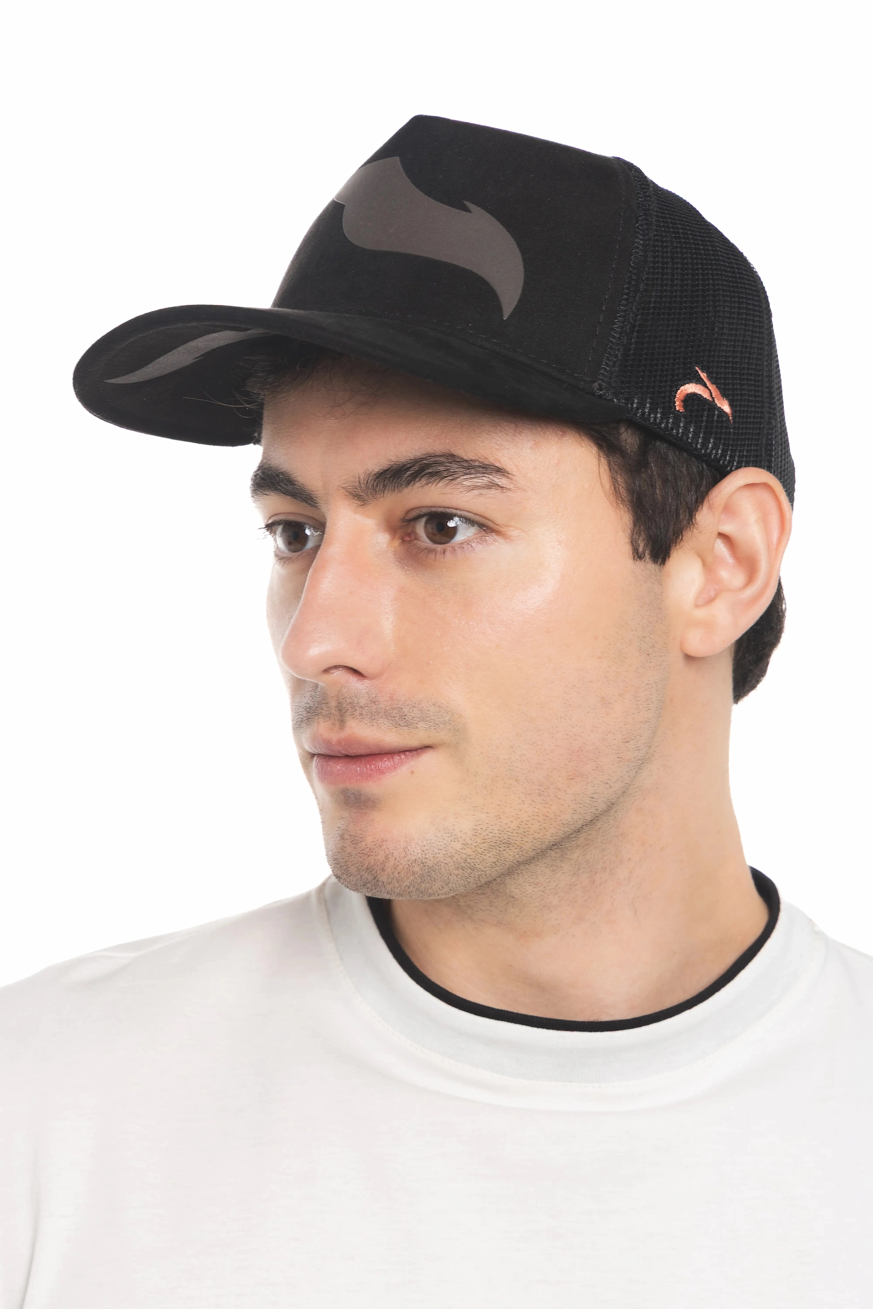 GORRA MALLA GAMUZA NEGRA - Imagen 6