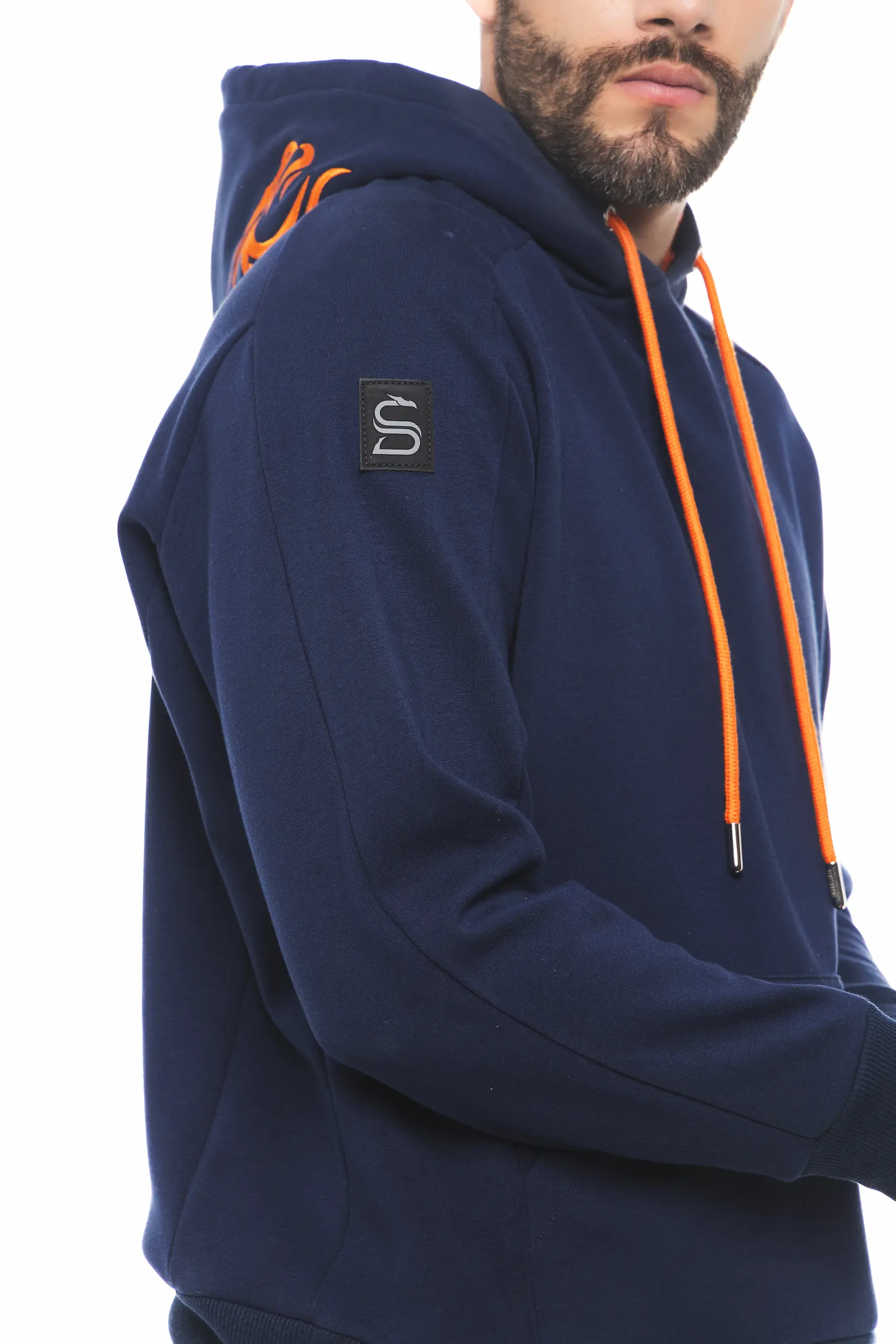 HOODIE BORDADO VELVET AZUL - Imagen 2