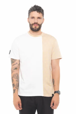CAMISETA SANFERROME BICOLOR OFF WHITE / BEIGE