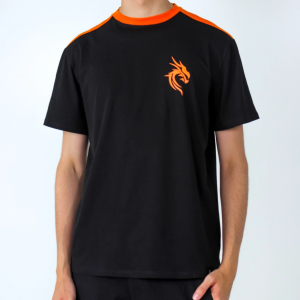 CAMISETA ESTAMPADO NEGRO NARANJA