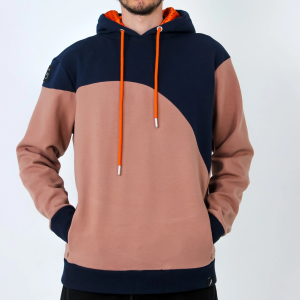 HOODIE SANFERROME VELVET AZUL MOCA
